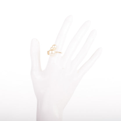 Chanel Pearl CC Ring 6 Gold Pearly White 2 of 4