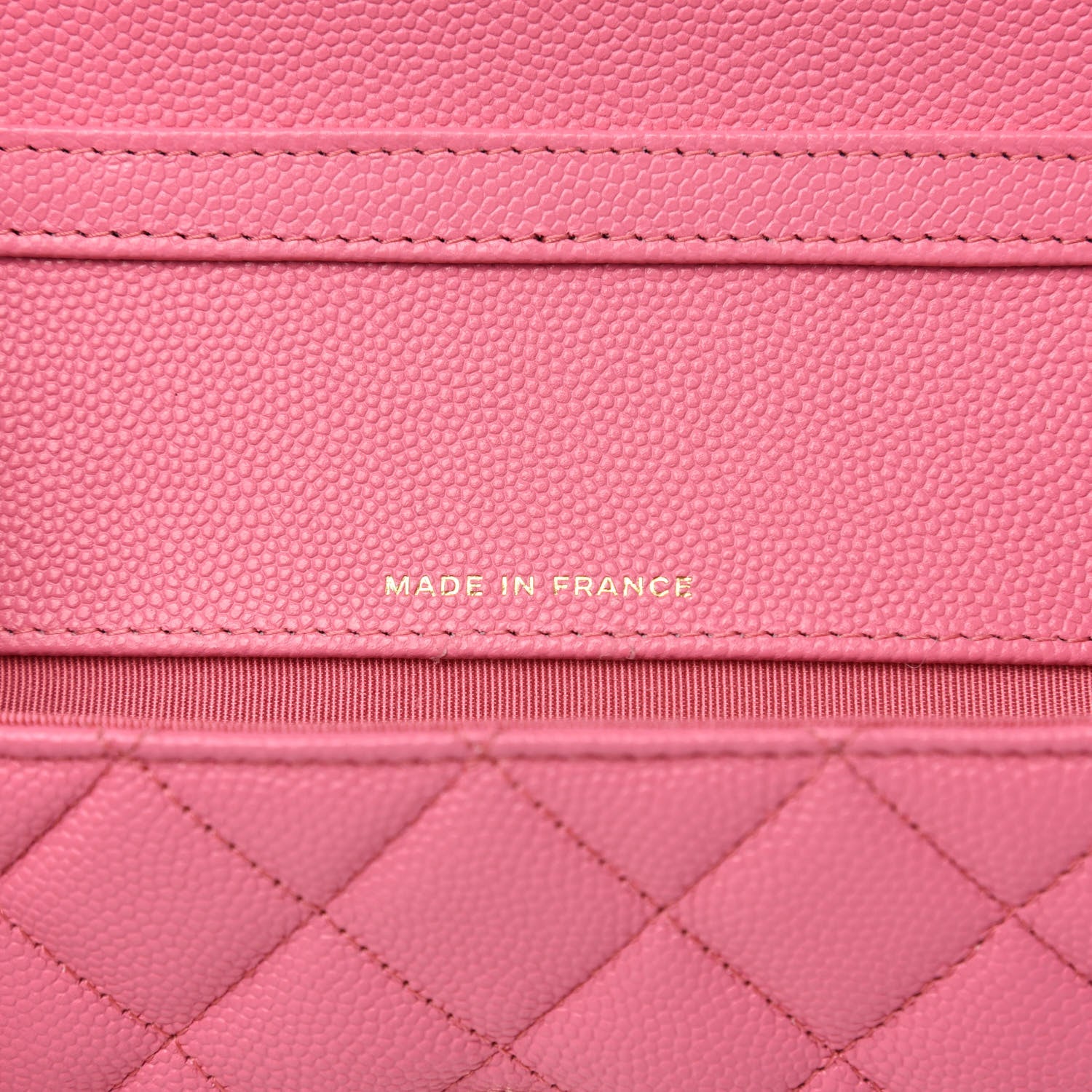 Chanel Caviar Quilted Glasses Case With Chain Pink 9 of 12