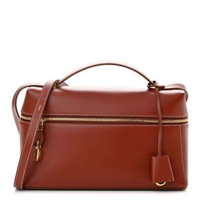 Loro Piana Saddle Calfskin Extra Bag L27 Deep Kummel 1 of 10