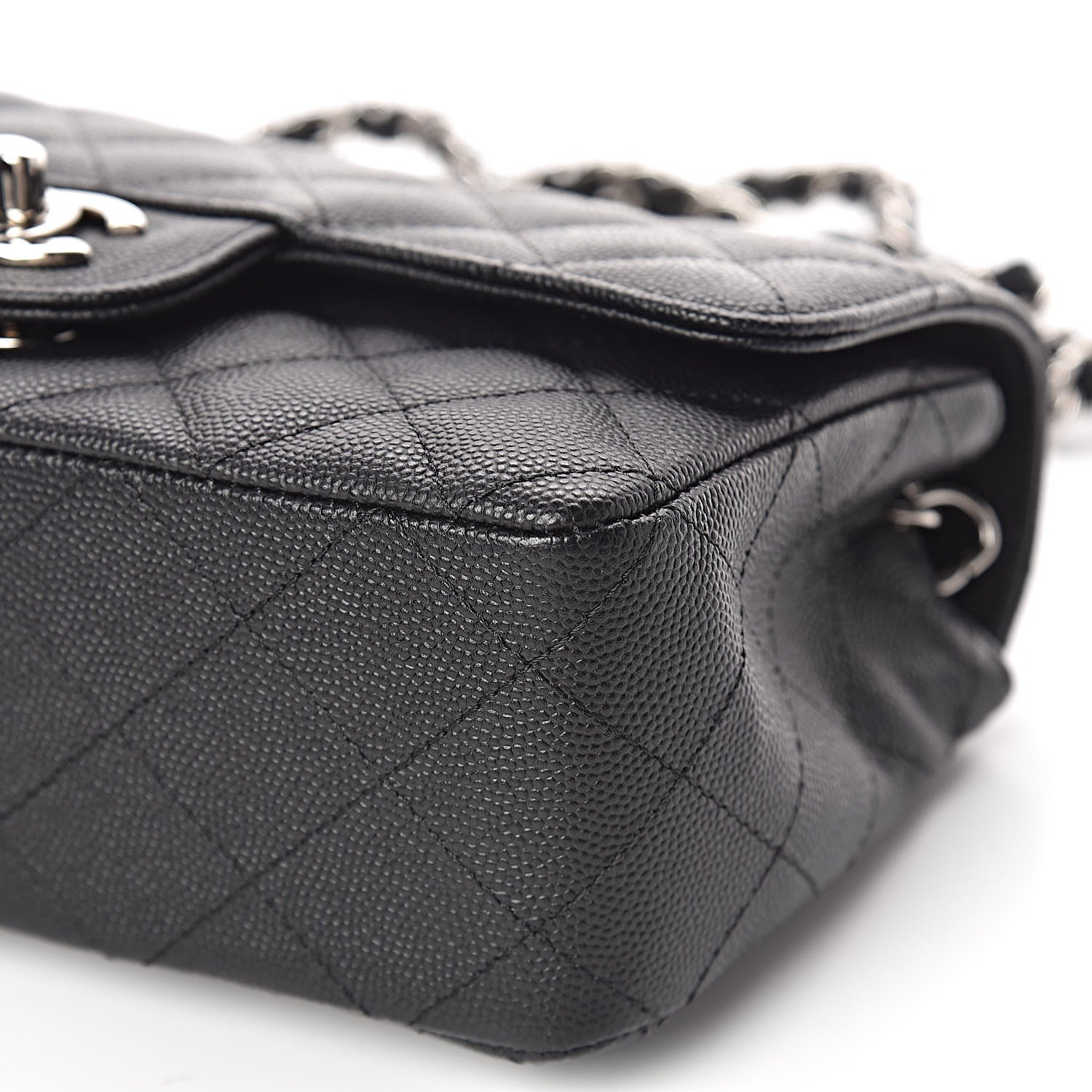 Chanel Caviar Quilted Mini Rectangular Flap Black 10 of 11