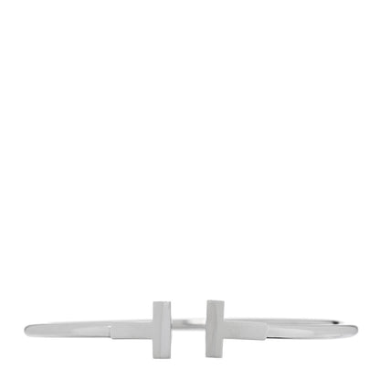 Tiffany 18K White Gold T Wire Bracelet 1 of 3