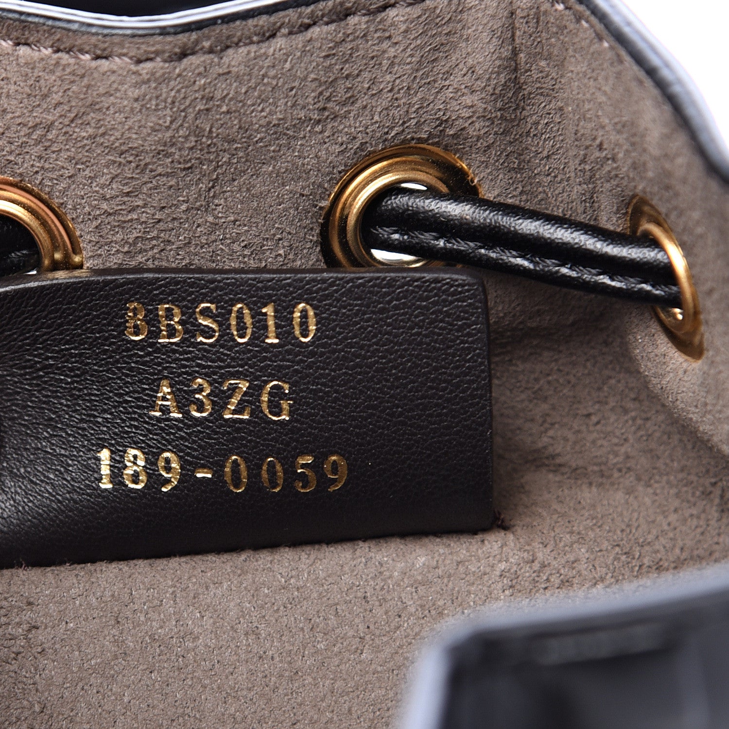 Fendi Vitello Liberty F is Fendi FF 1974 Embossed Mini Mon Tresor Bucket Bag Black 6 of 9