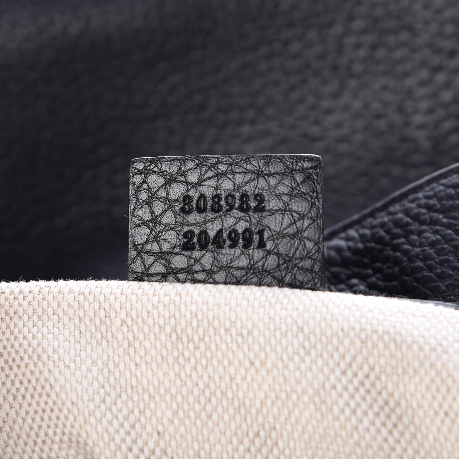 Gucci Pebbled Calfskin Medium Soho Chain Shoulder Bag Black 9 of 9