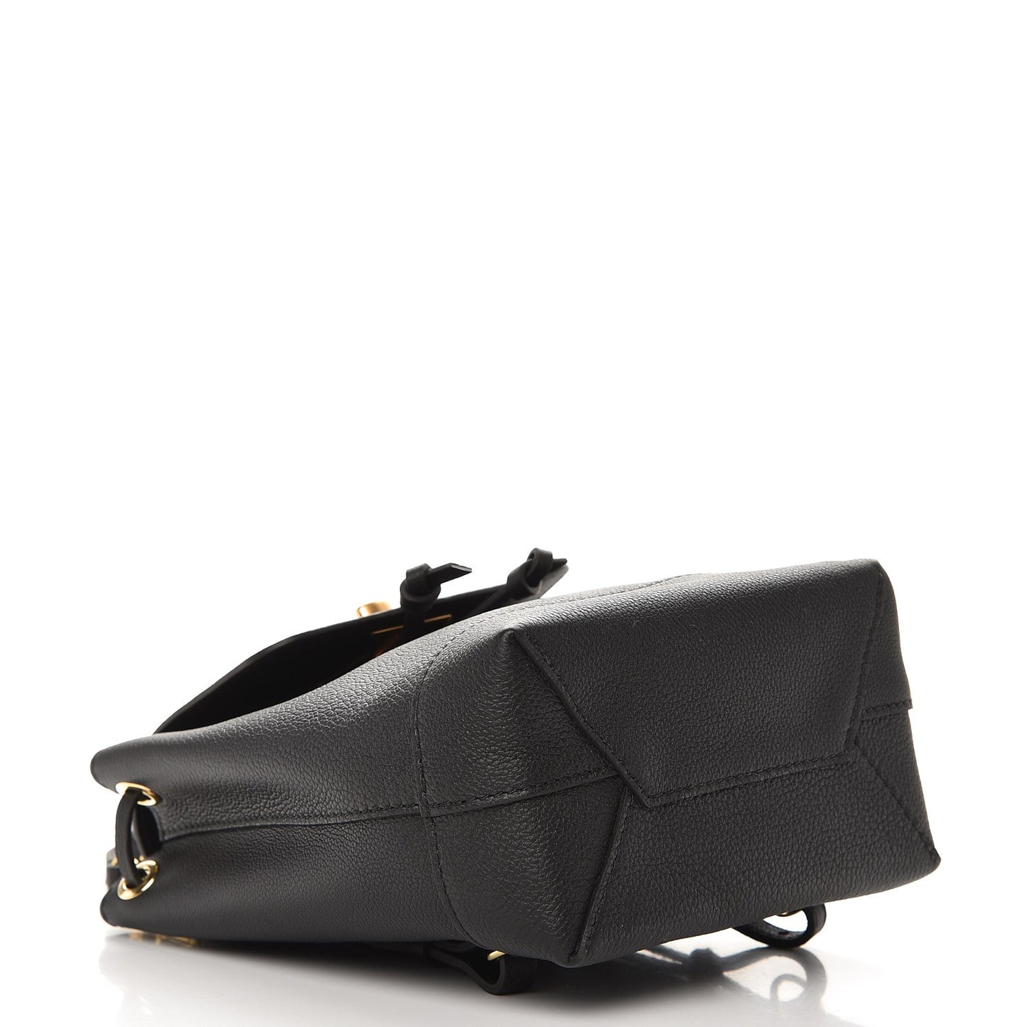 Calfskin Lockme Mini Backpack Black