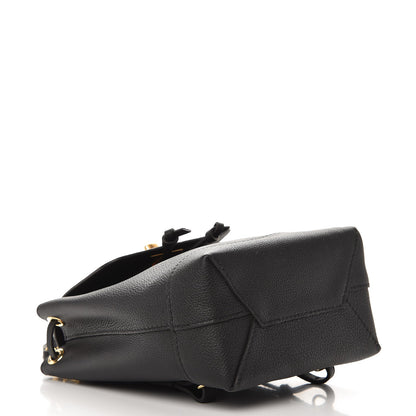 Louis Vuitton Calfskin Lockme Mini Backpack Black 4 of 7
