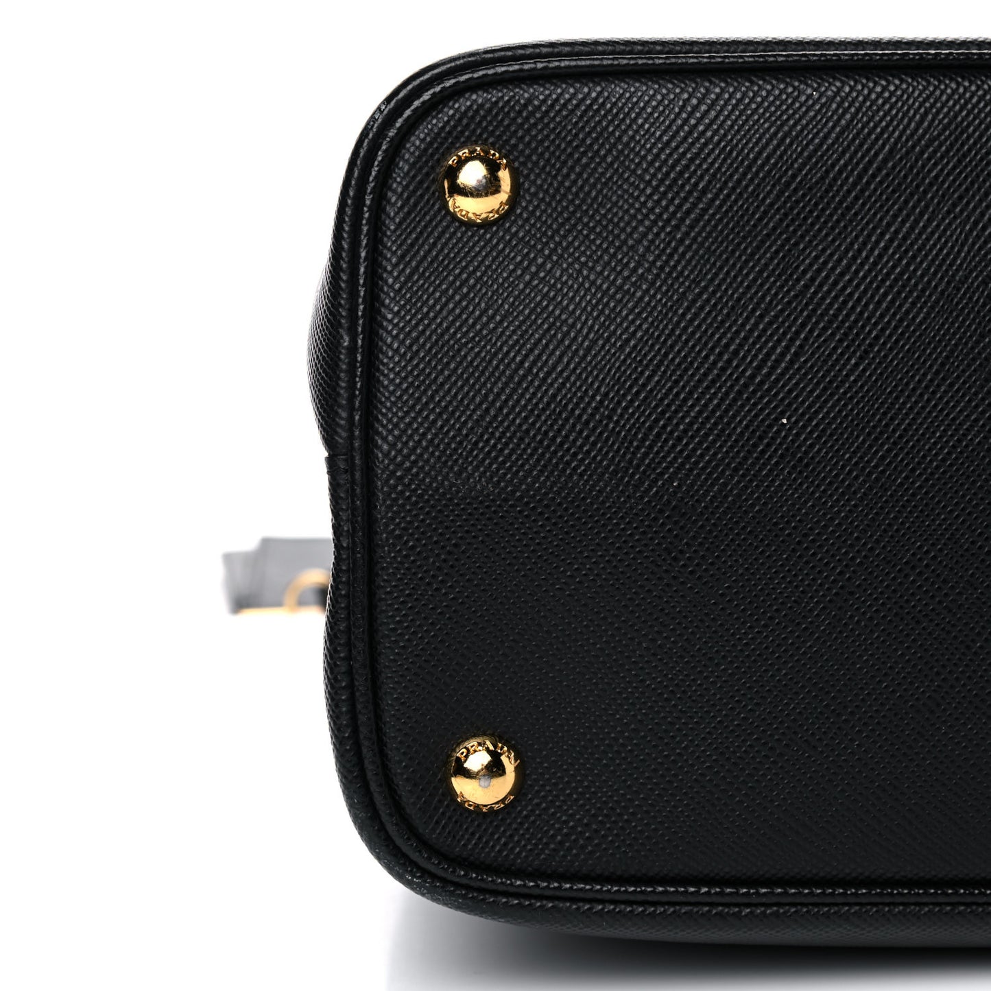 Saffiano Cuir Small Double Bag Black