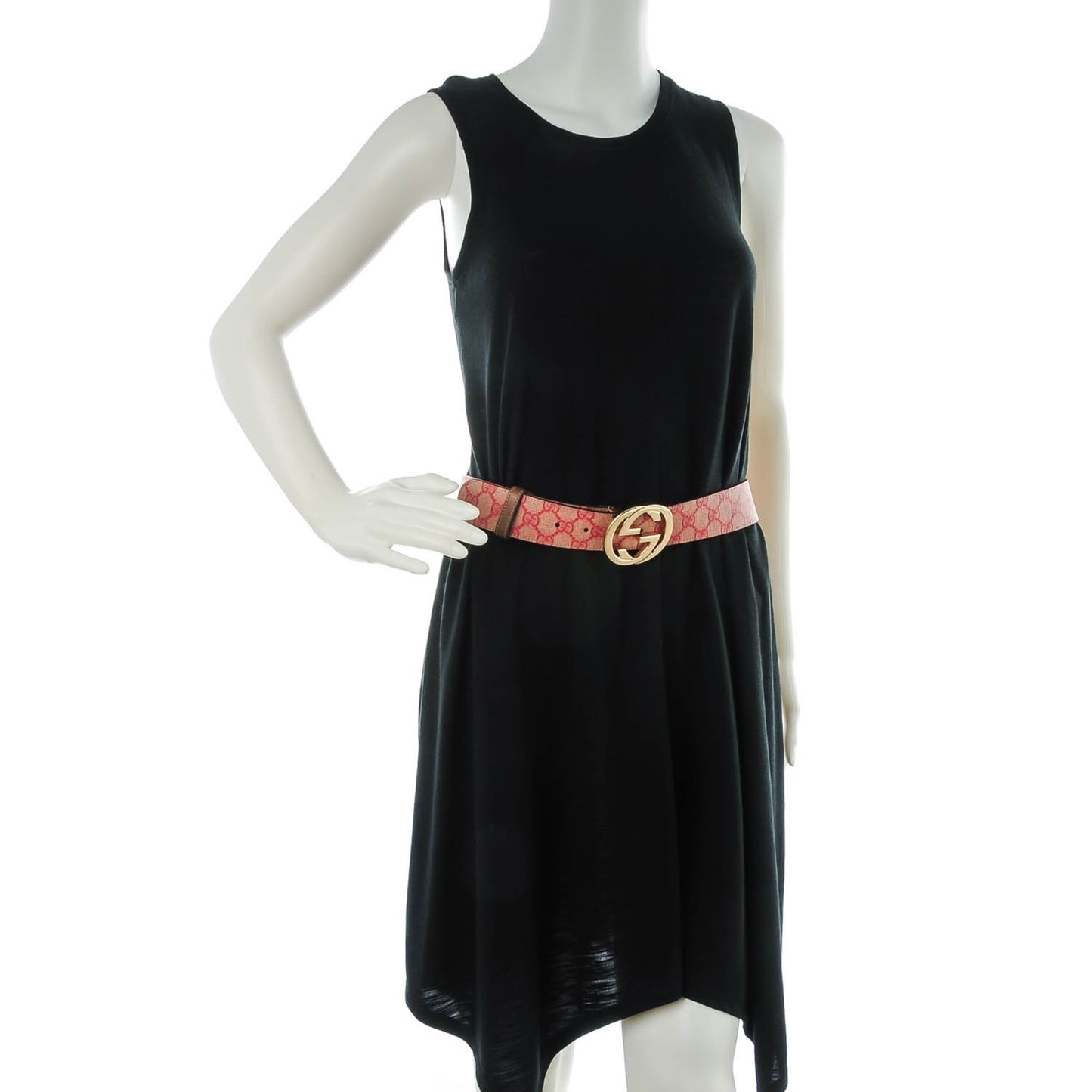 GG Plus Monogram Interlocking G Belt 85 34 Red