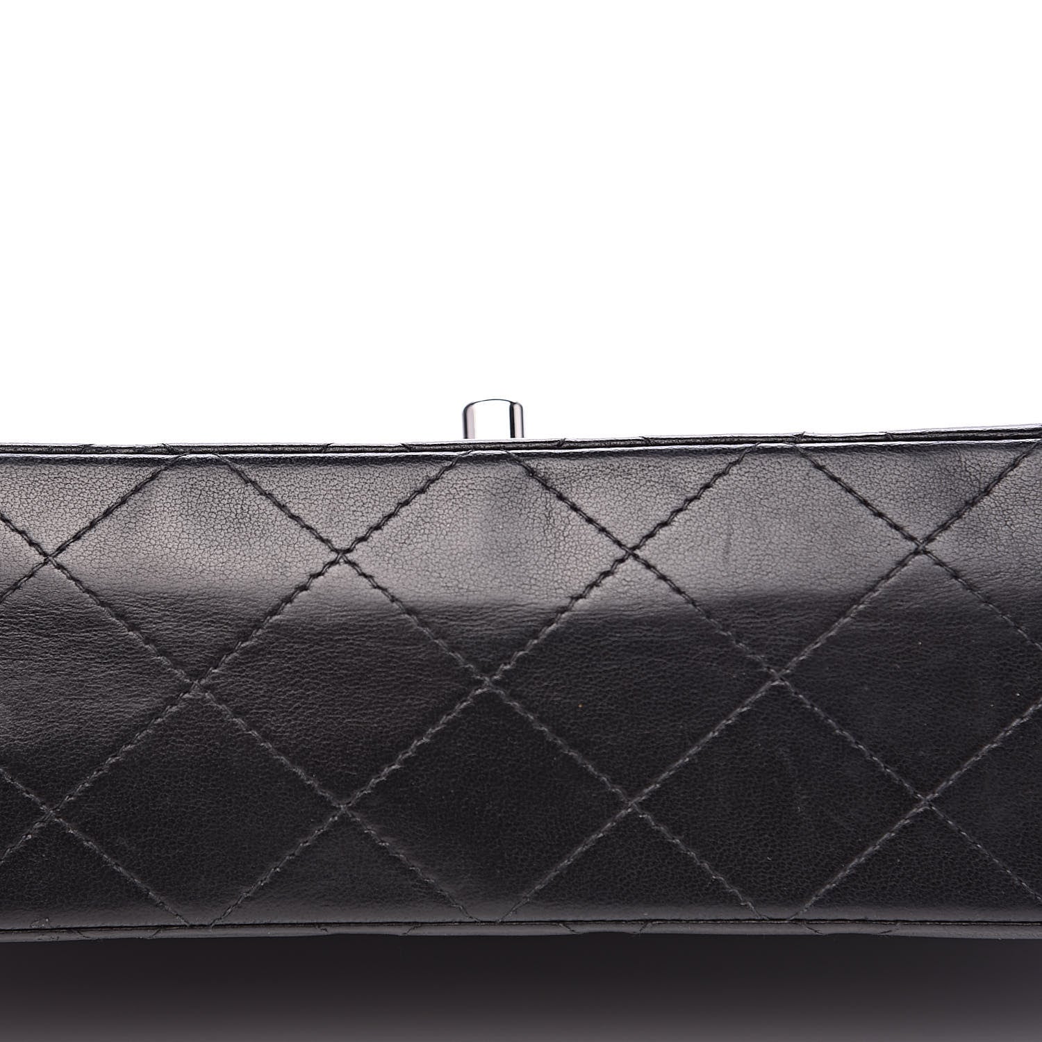 Chanel Lambskin Quilted Medium Double Flap Black 10 of 17