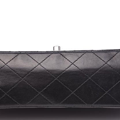 Chanel Lambskin Quilted Medium Double Flap Black 10 of 17