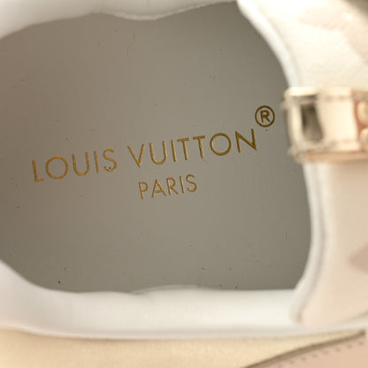 Louis Vuitton Monogram Calfskin Run Away Sneakers 38 Beige Gold 6 of 8