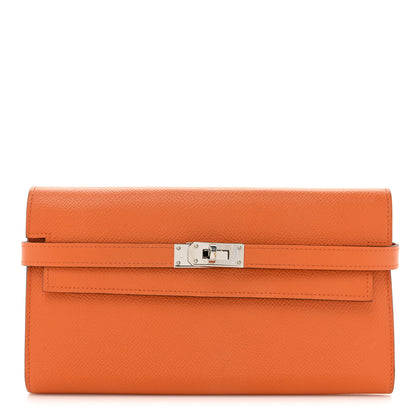 Hermes Epsom Kelly Longue Wallet Orange 1 of 14