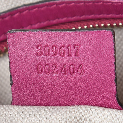 Gucci Patent Microguccissima Small Nice Top Handle Dome Bag Bright Bouganville 8 of 8