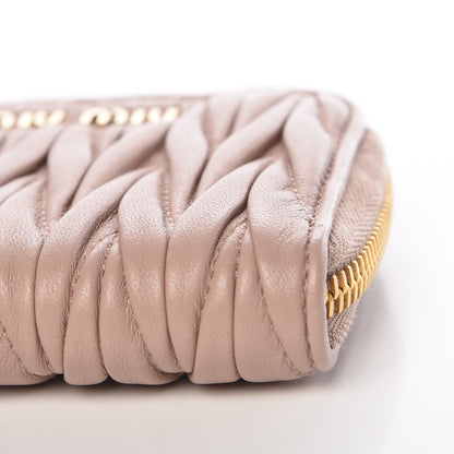 Miu Miu Nappa Matelasse Lux Coin Purse Cammeo 10 of 10