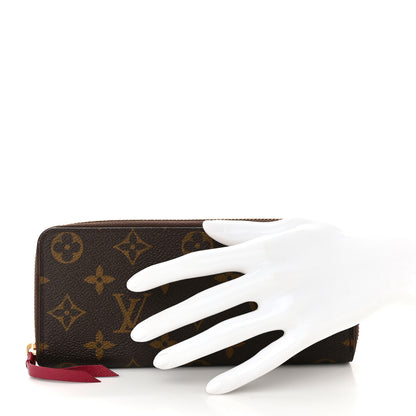 Louis Vuitton Monogram Clemence Wallet Fuchsia 2 of 7