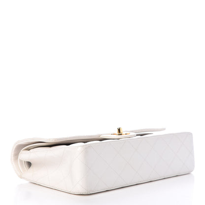 Chanel Lambskin Quilted Medium Double Flap White 4 of 20