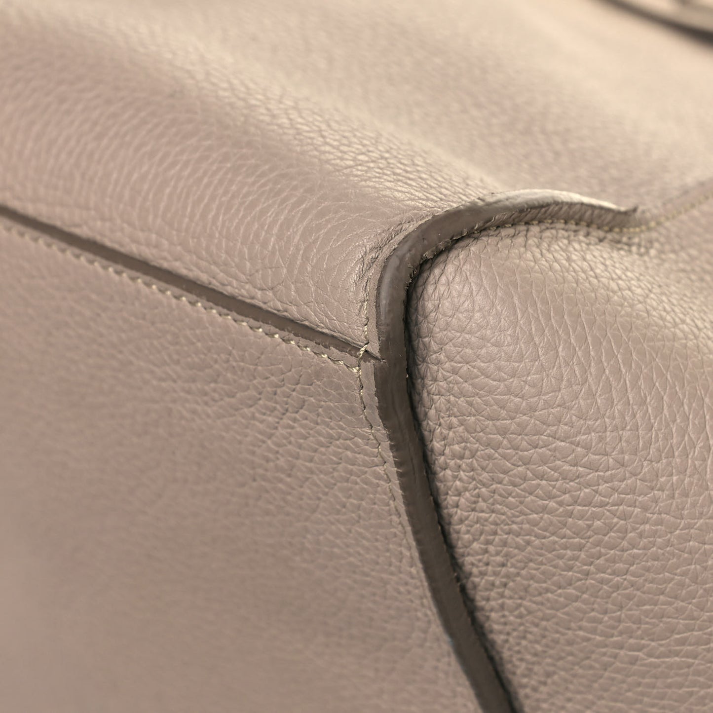 Supple Grained Calfskin Small Big Bag Light Taupe