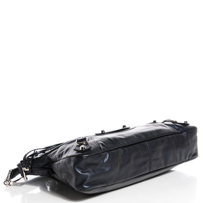 Balenciaga Iridescent Agneau Classic Hardware First Bleu Mineral 4 of 13