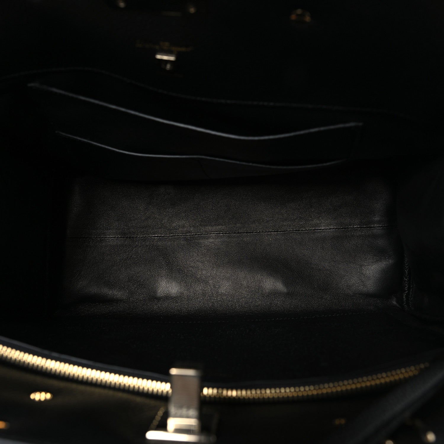 Salvatore Ferragamo Calfskin Large The Studio Bag Black 5 of 10