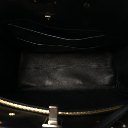 Salvatore Ferragamo Calfskin Large The Studio Bag Black 5 of 10