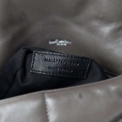 Saint Laurent Lambskin Quilted Small Loulou Puffer Monogram Chain Satchel Concrete 13 of 14