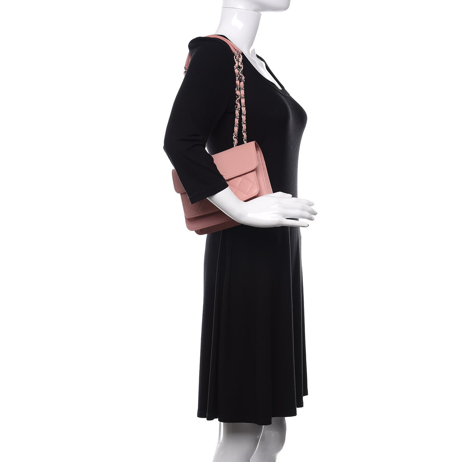 Chanel Goatskin Quilted CC Box Flap Pink 1 of 8