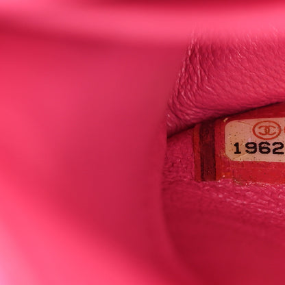 Chanel Tweed Quilted Medium Double Flap Hot Pink 7 of 11