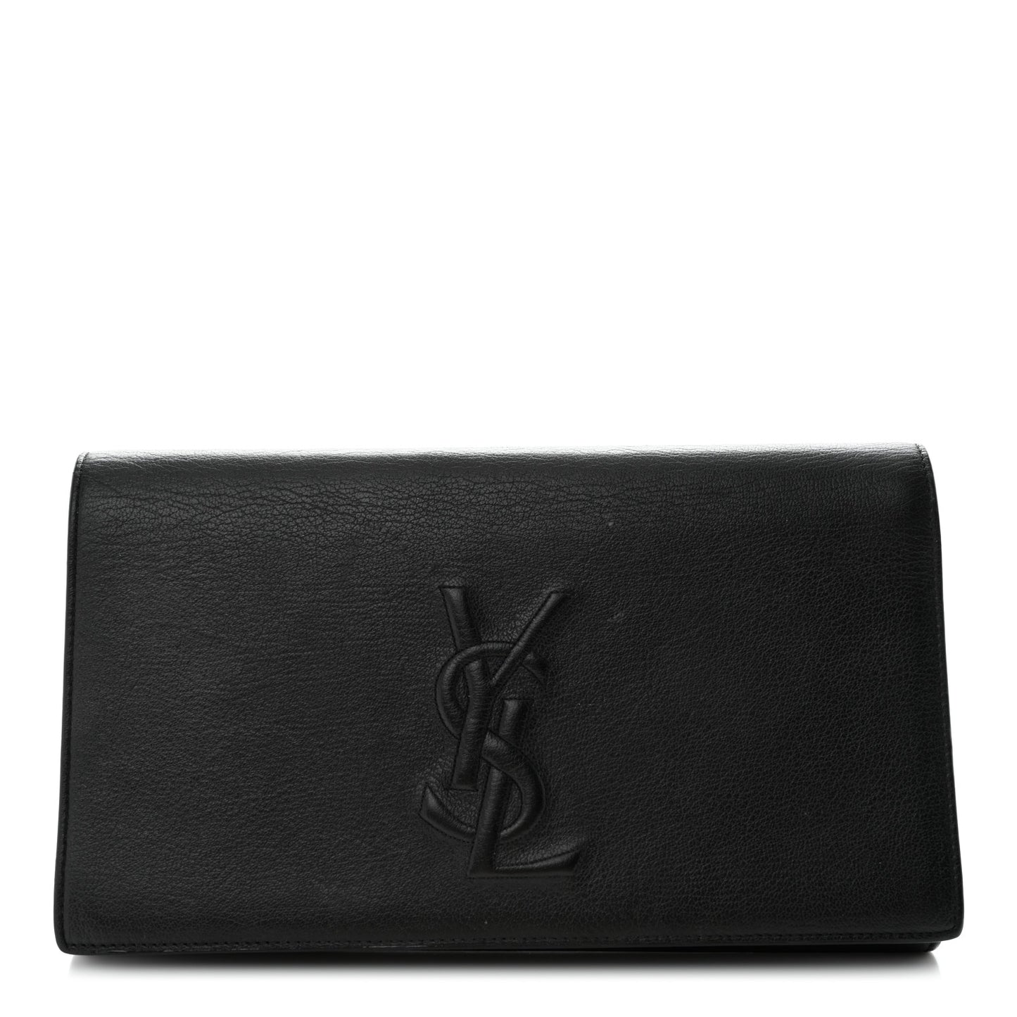 Calfskin Monogram Large Belle De Jour Clutch Black