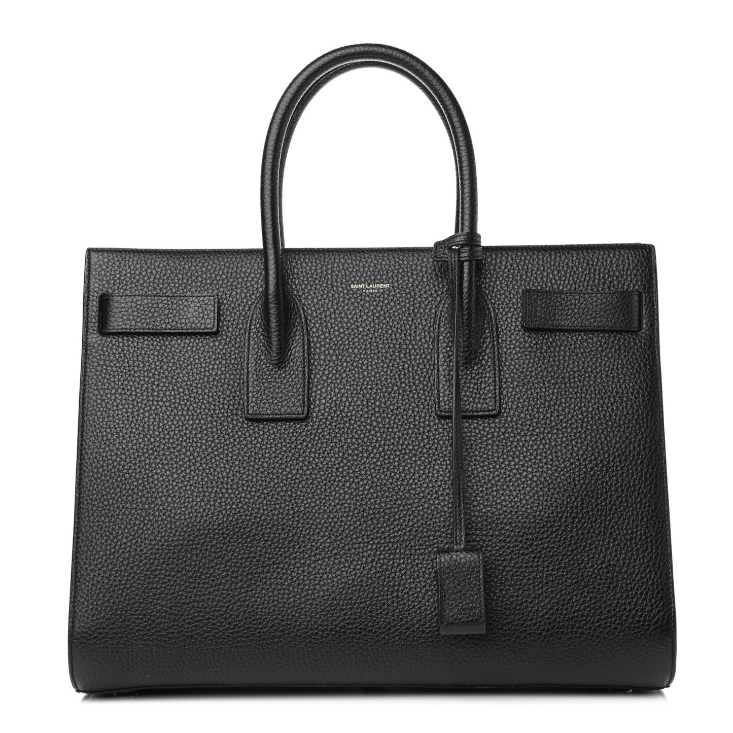 Grained Calfskin Large Sac De Jour Carryall Black