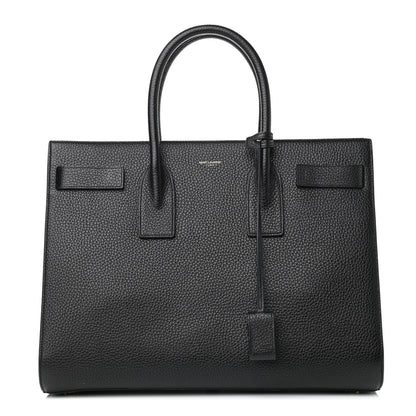 Saint Laurent Grained Calfskin Large Sac De Jour Carryall Black 1 of 7