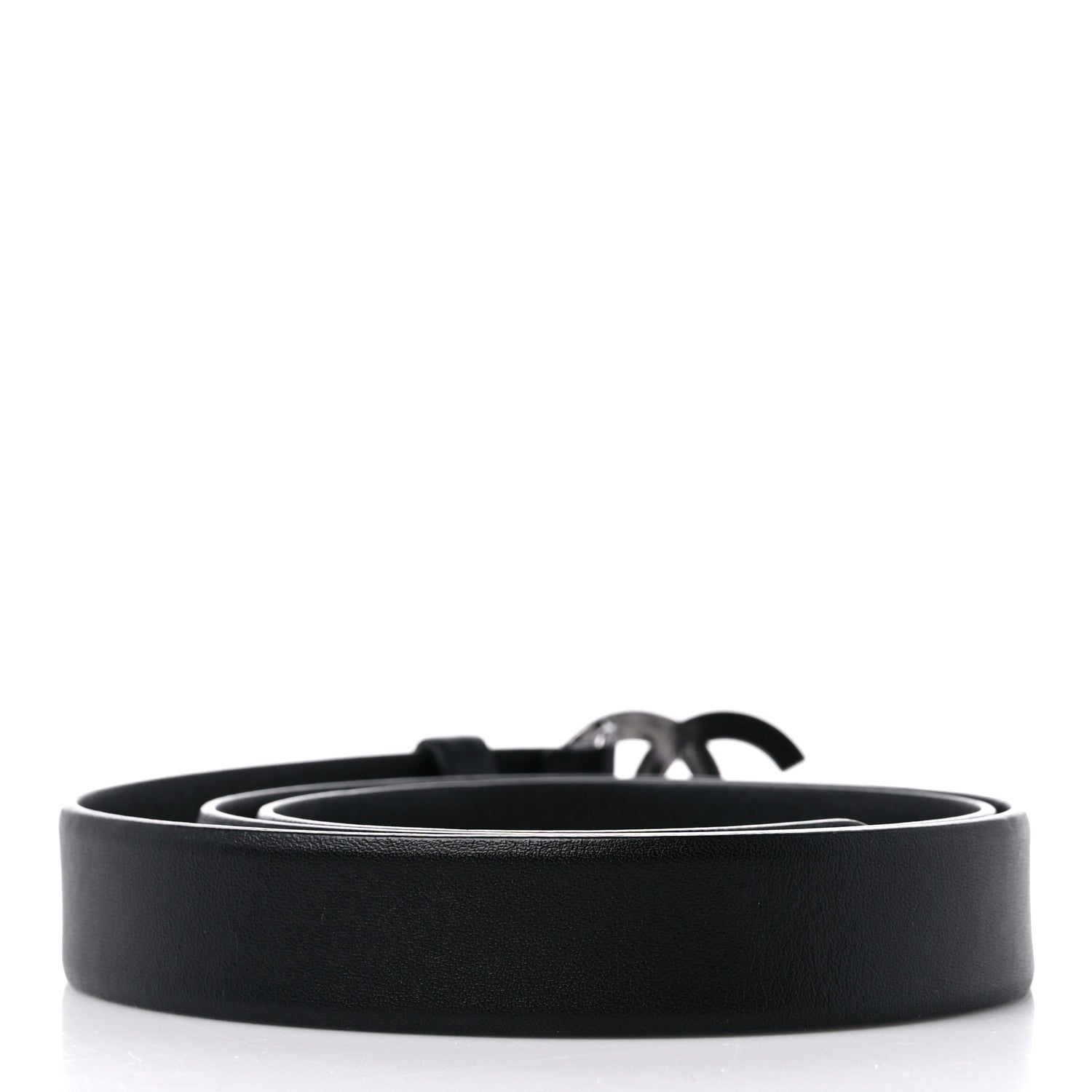 Chanel Calfskin Quilted CC Belt 85 34 Black 2 of 6