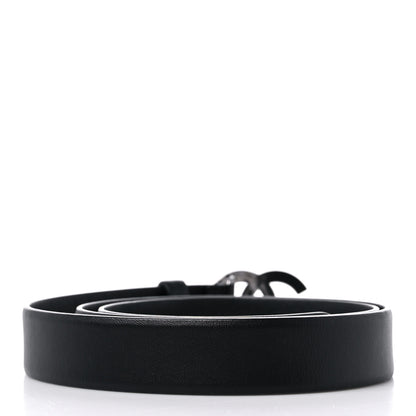 Chanel Calfskin Quilted CC Belt 85 34 Black 2 of 6