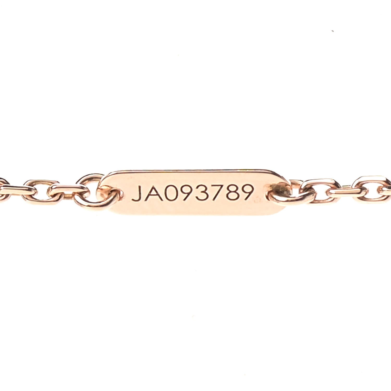 Van Cleef & Arpels 18K Rose Gold Diamond Mother of Pearl Medium Cosmos Clip Pendant Necklace 7 of 8