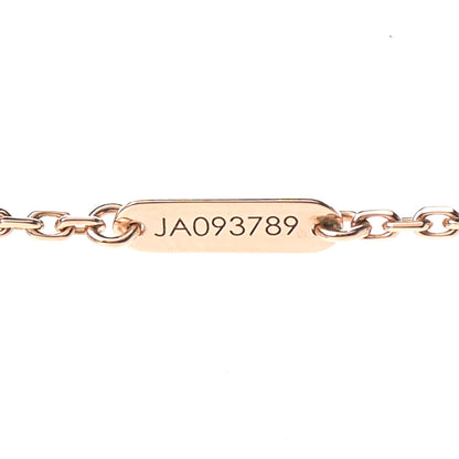 Van Cleef & Arpels 18K Rose Gold Diamond Mother of Pearl Medium Cosmos Clip Pendant Necklace 7 of 8