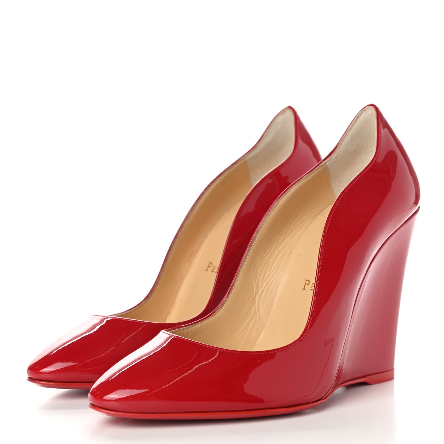 Christian Louboutin Patent Tanja 100 36.5 Loubi 3 of 8