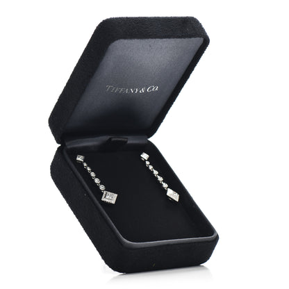 Tiffany Platinum Diamond Grace Drop Earrings 5 of 5