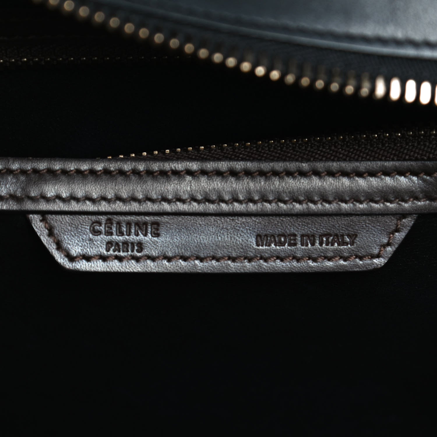 Celine Elephant Calfskin Micro Tri-Color Luggage Indigo 6 of 13