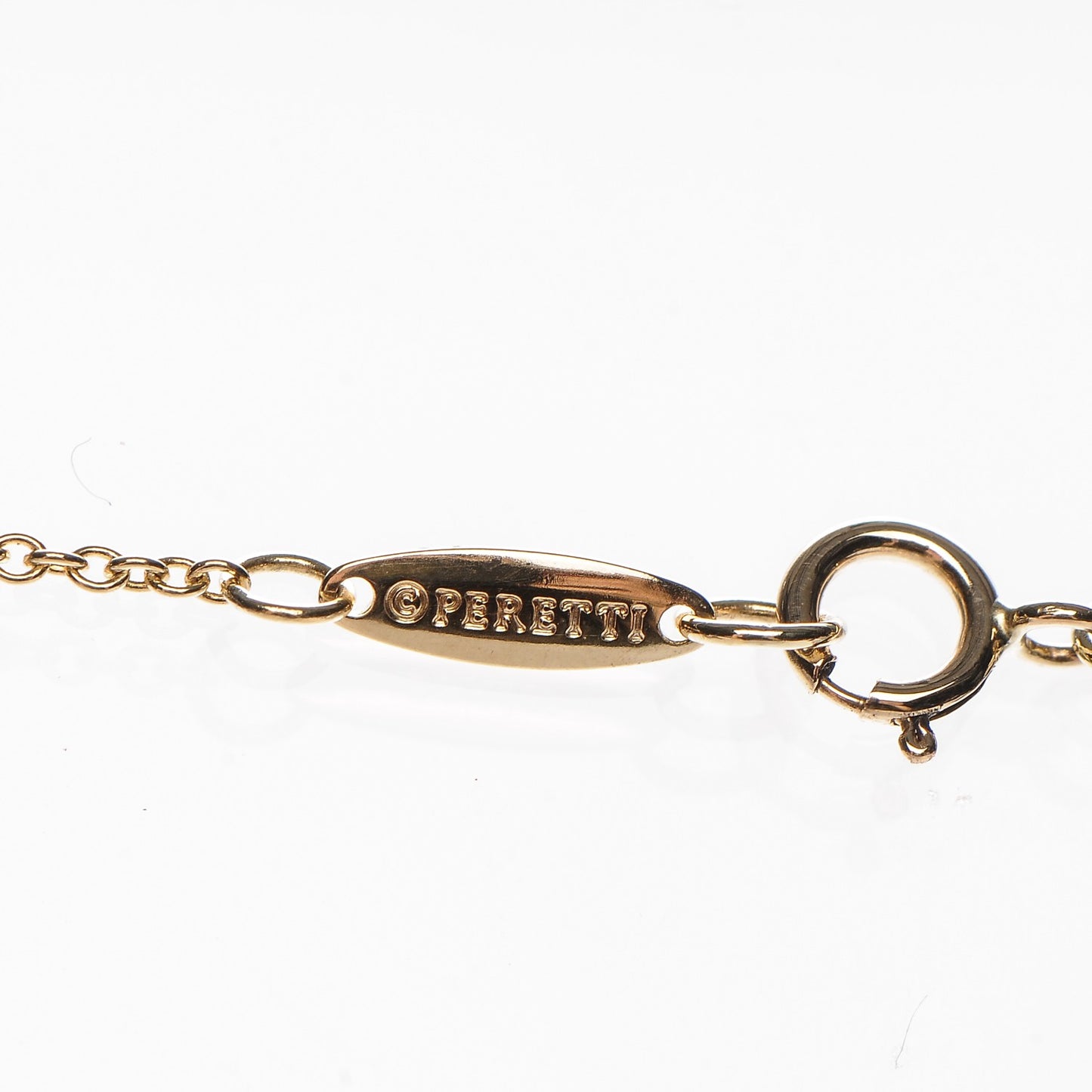 18K Yellow Gold Elsa Peretti Small Open Heart Pendant Necklace