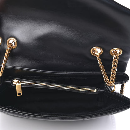 Saint Laurent Calfskin Y Quilted Monogram Medium Loulou Chain Satchel Black 4 of 4