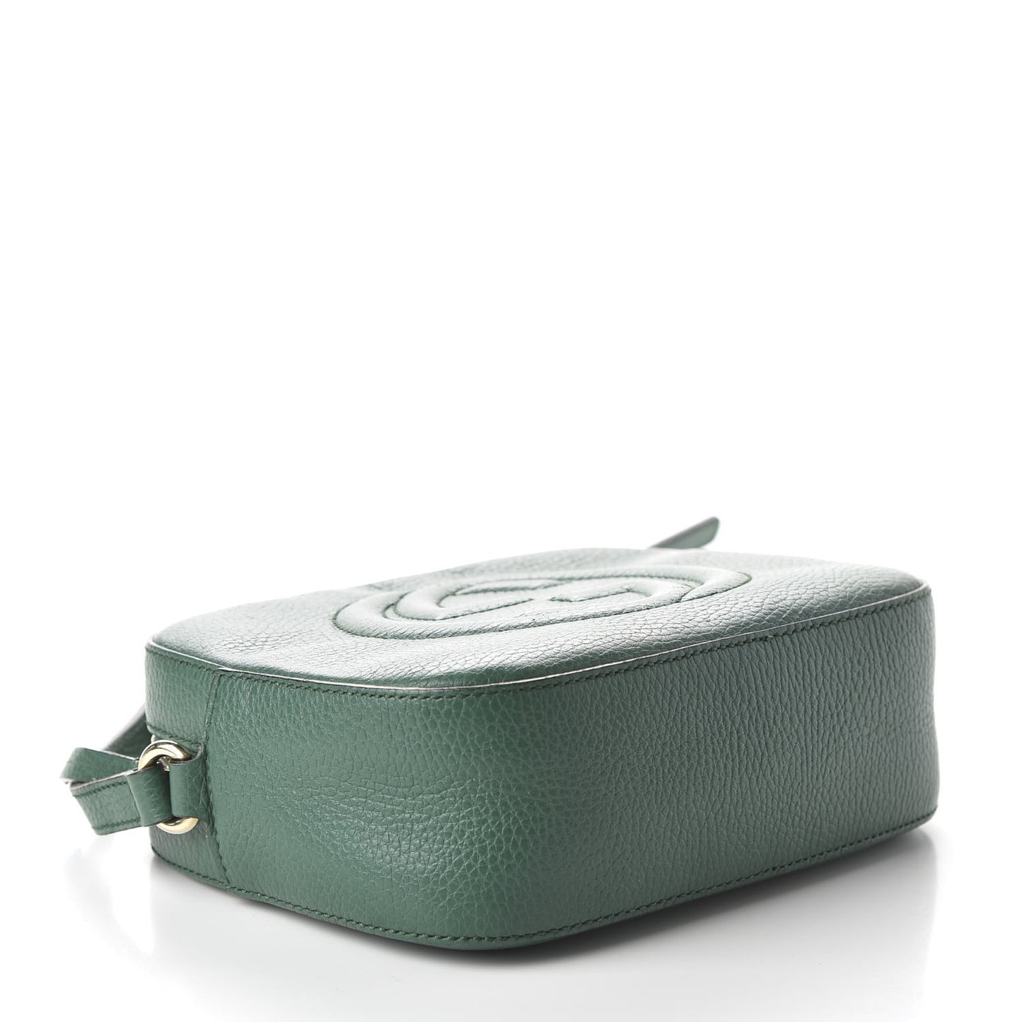 Pebbled Calfskin Small Soho Disco Bag Emerald Green