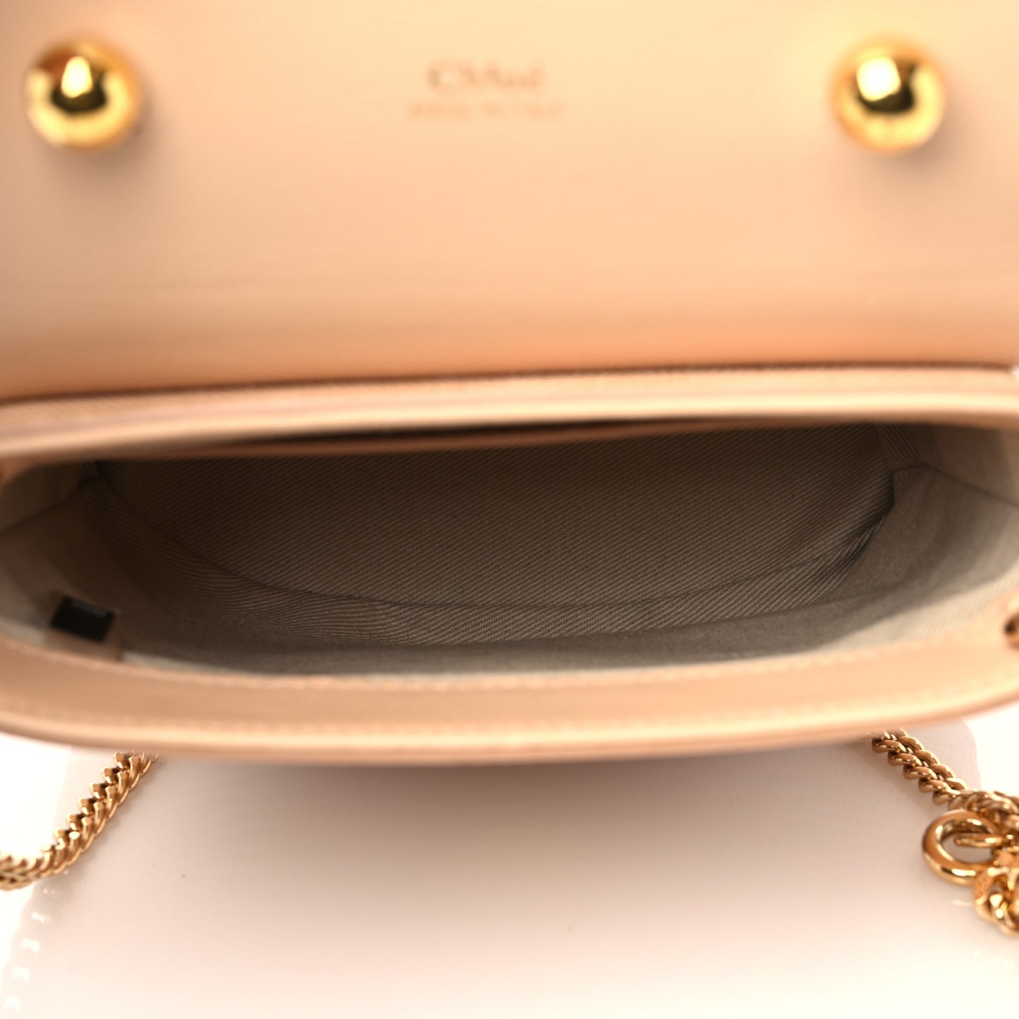 Calfskin Lizard Embossed Small Aby Lock Delicate Pink