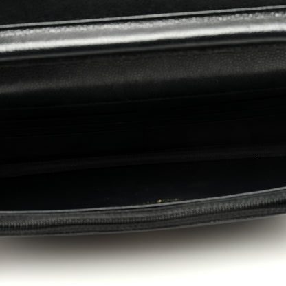 Chanel Caviar Quilted French New Wave Chain CC Wallet On Chain WOC Black 5 of 11