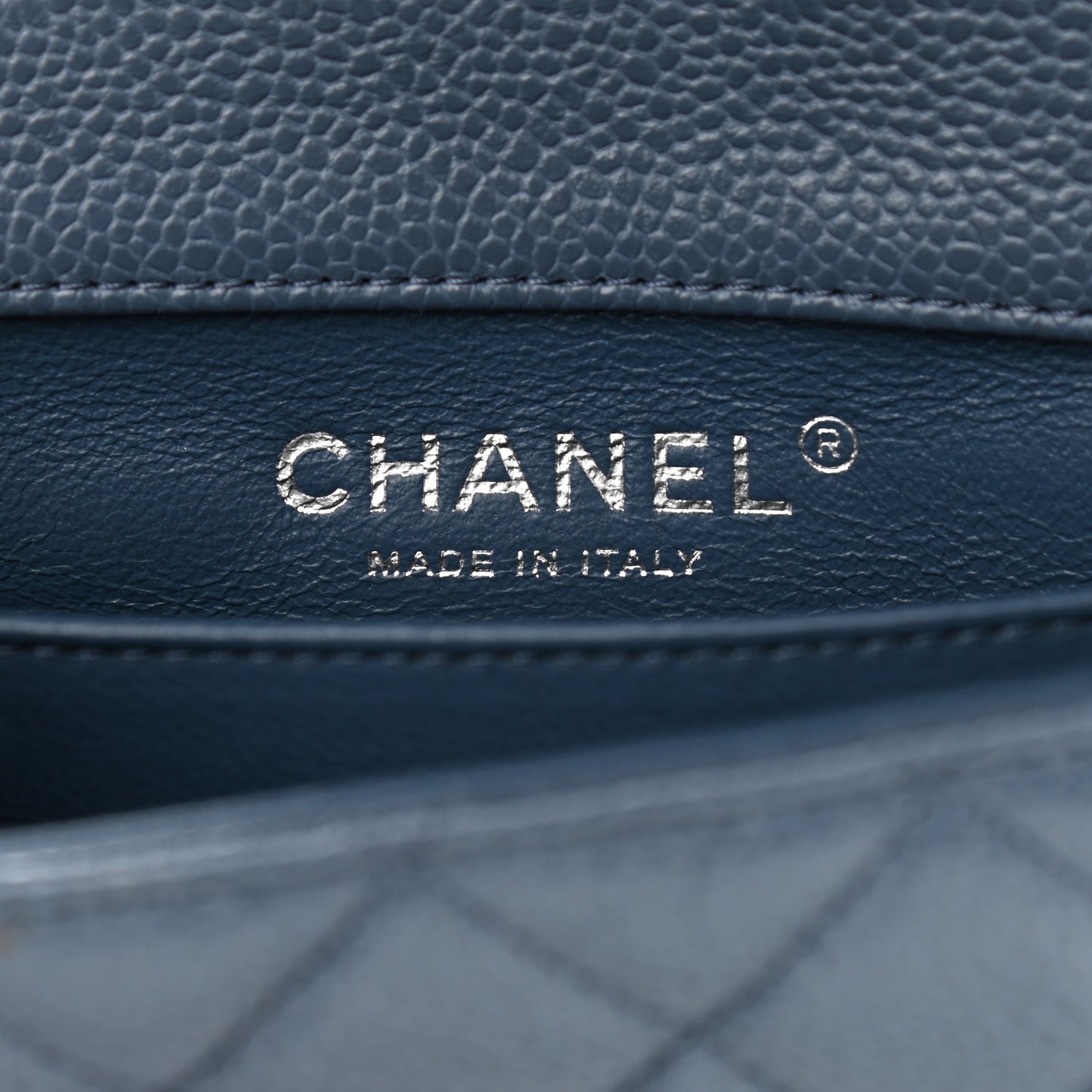 Caviar Quilted Extra Mini Flap Blue