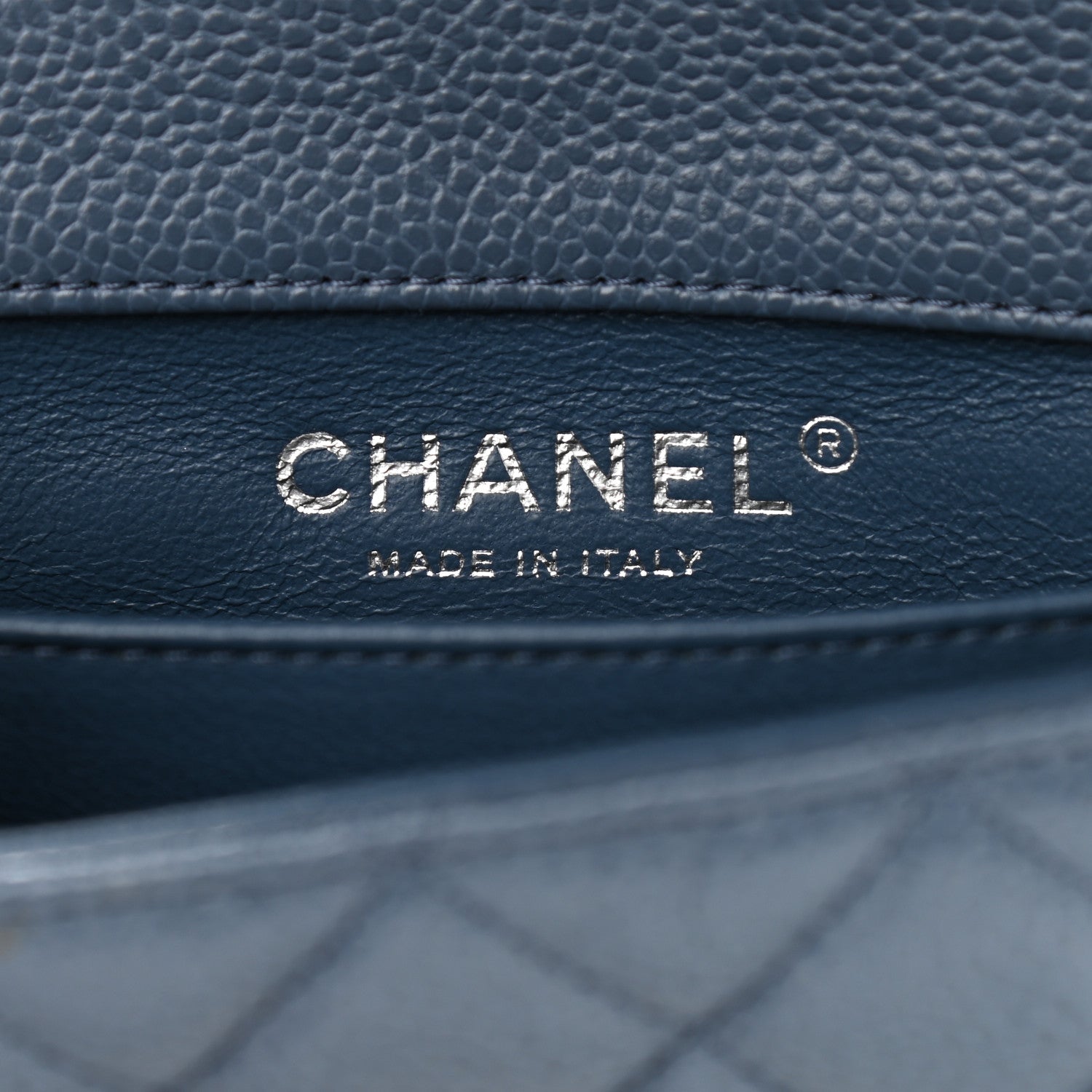 Chanel Caviar Quilted Extra Mini Flap Blue 5 of 8