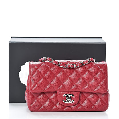 Chanel Caviar Quilted Mini Rectangular Flap Pink 11 of 11