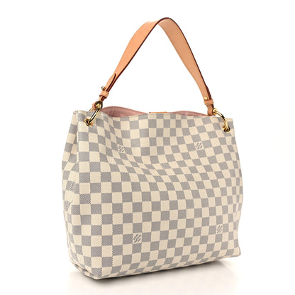 Louis Vuitton Damier Azur Graceful PM Rose Ballerine 3 of 10
