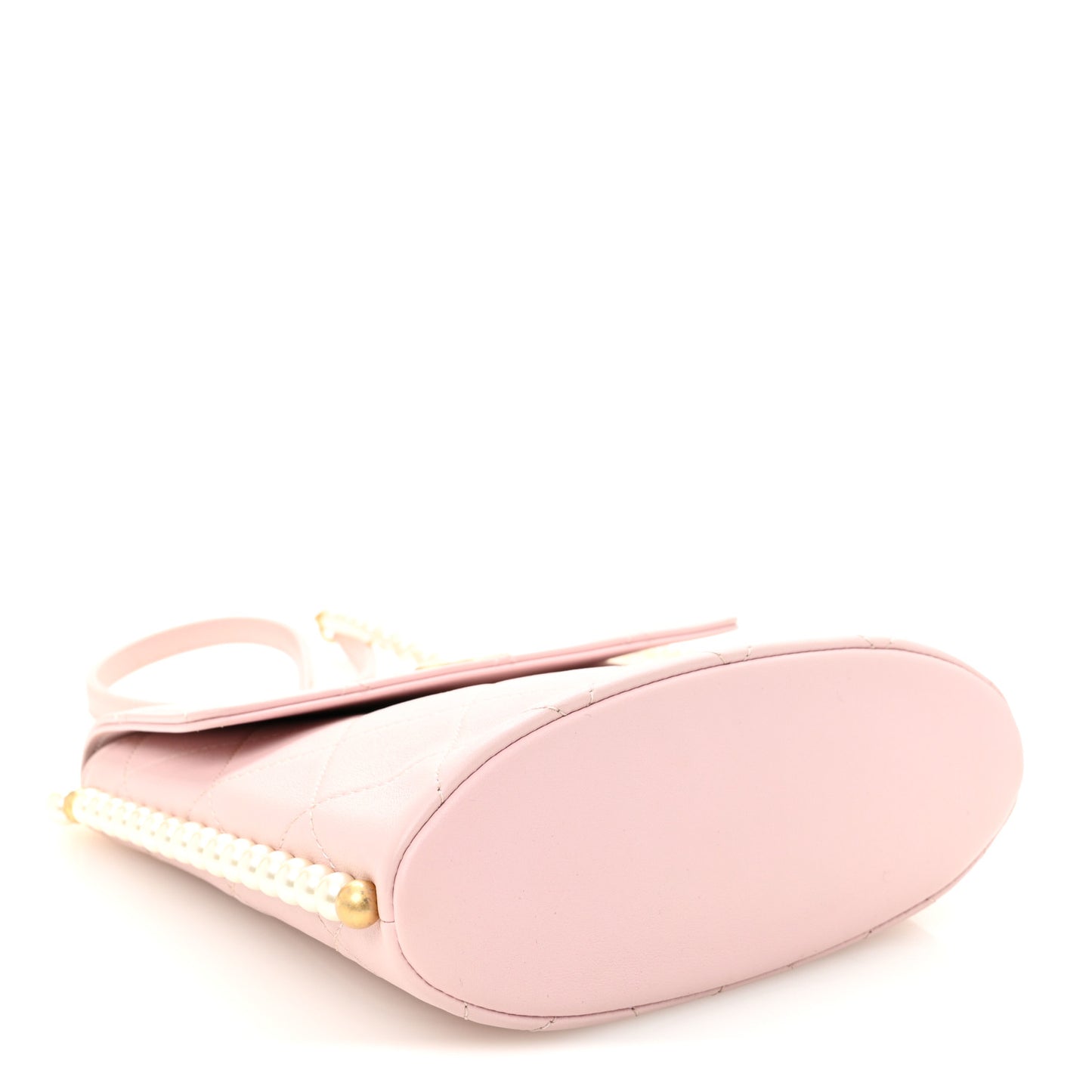 Calfskin Quilted Pearl Small About Pearls Hobo Bag Light Pink