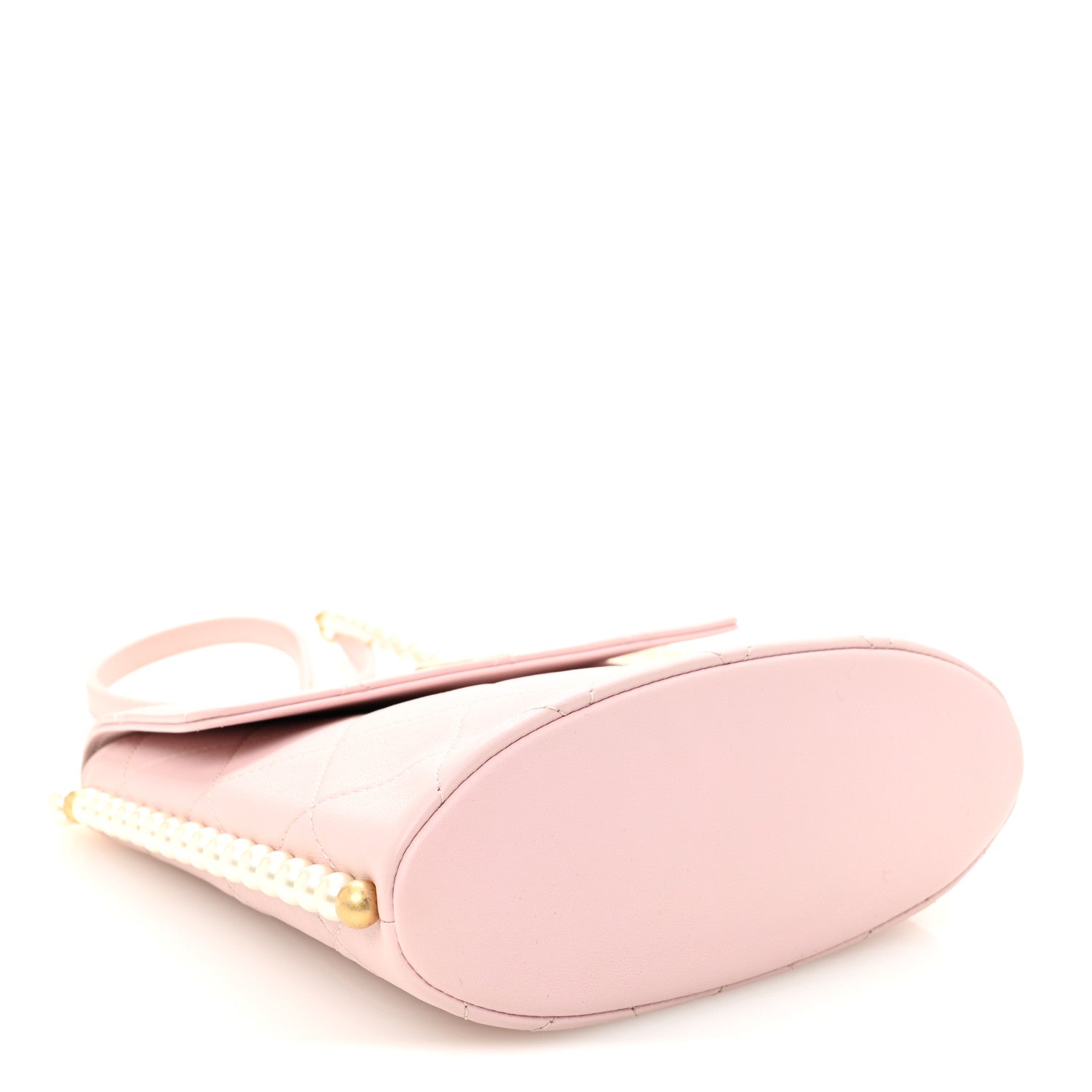 Chanel Calfskin Quilted Pearl Small About Pearls Hobo Bag Light Pink 4 of 10