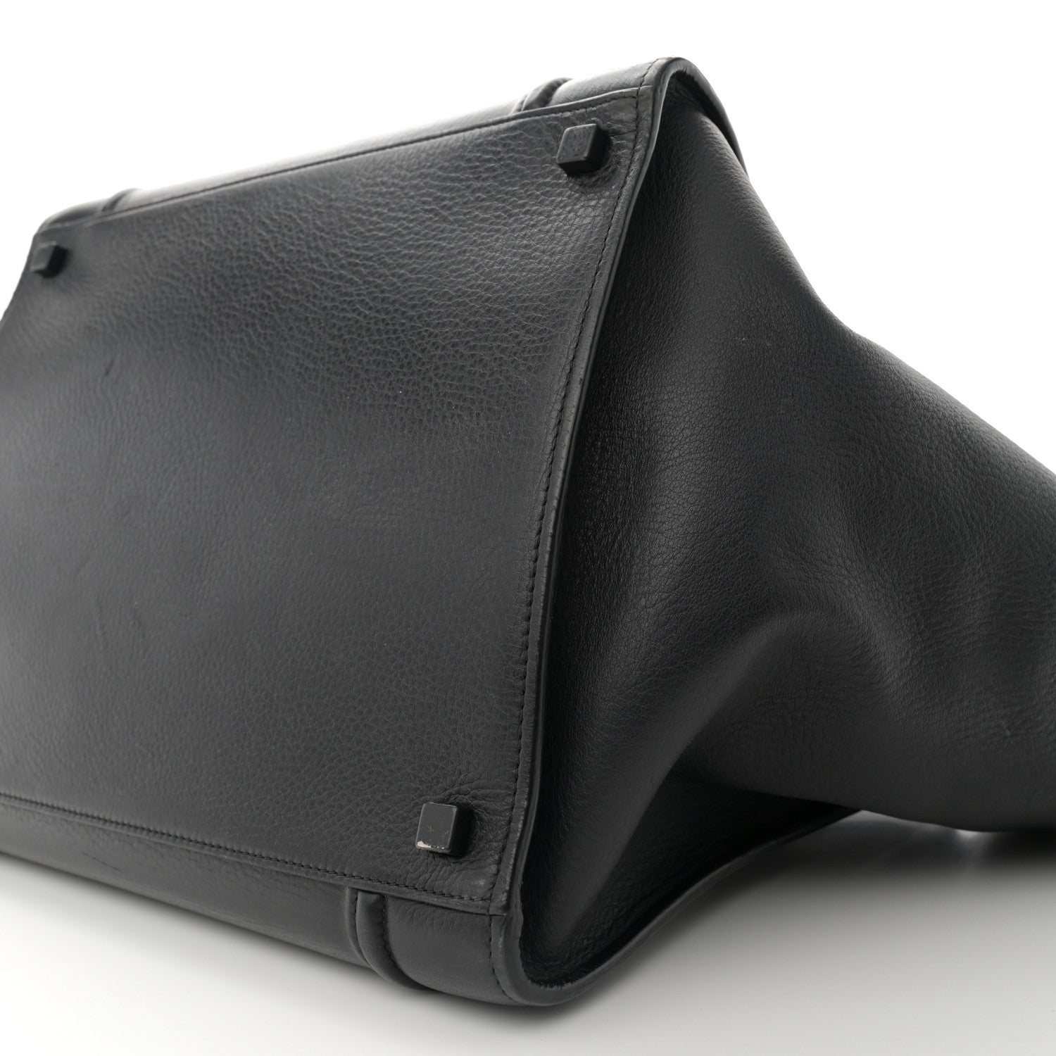 Celine Supple Calfskin Medium Phantom Luggage Black 10 of 14