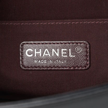 Chanel Calfskin Double Stitch Medium Boy Flap Black 6 of 12