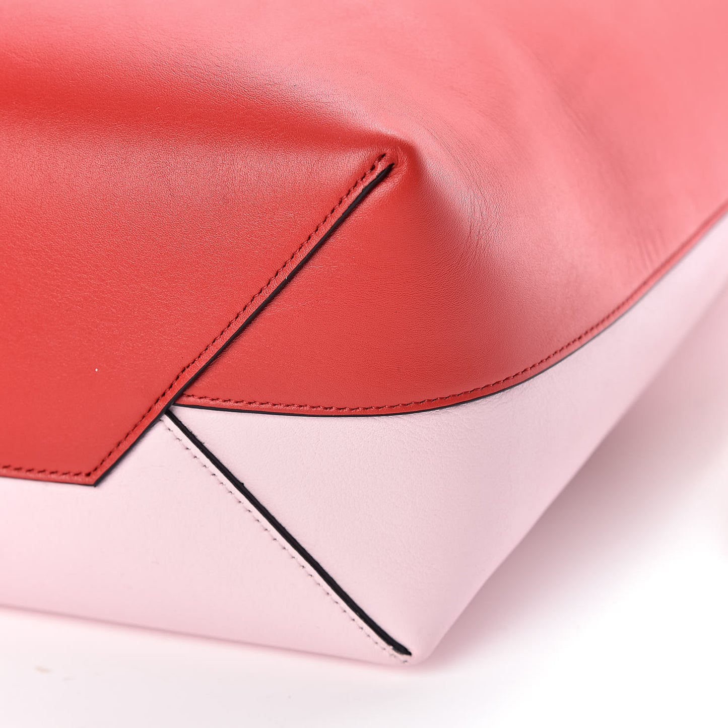 Shiny Smooth Calfskin Small Twisted Cabas Chili Pale Pink